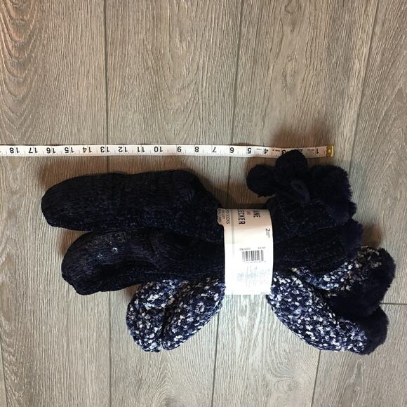 NWT Jane & Bleeker Slipper Sock Super Soft Plushfill Lined Sock size 4-10 2 Pair - Picture 5 of 6